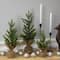 10.5", 15", & 18" Unlit Pine Artificial Christmas Tree with Burlap Base Set